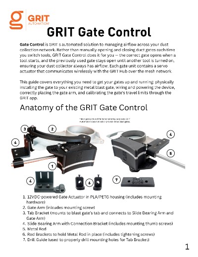 Gate Control install guide cover